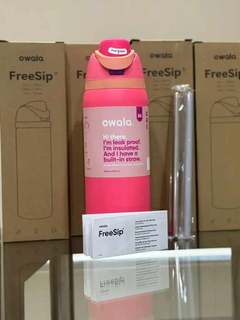 vaso owala 32 oz (fucsia)
